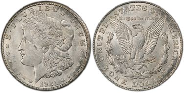 1921-S $1 VAM 6A(1A), BU Scratch MS62