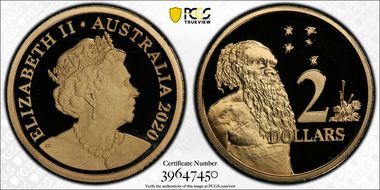 2020 $2 PR70DCAM