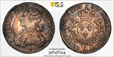 1779/8-A 1/10 Ecu Gad-353 Dot, 2nd Sem. AU50