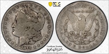 1878 7/8TF $1 VAM 44, Tripled Blossoms AG3