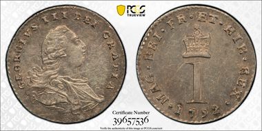 1792 1D S-3760 AU58