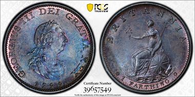 1799 1/4D S-3779 MS64BN