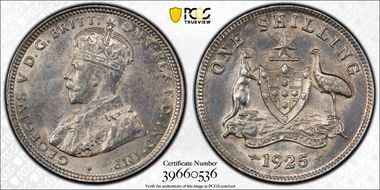 1925/3 Shil AU55