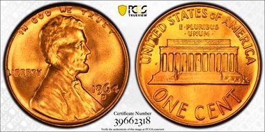 1964-D 1C MS66RD