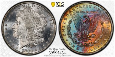 1880-S $1 MS62