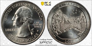 2011-P 25C Chickasaw NP MS68