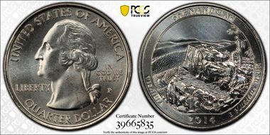 2014-P 25C Shenandoah NP MS68