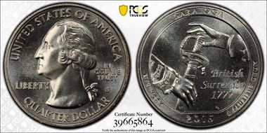 2015-S 25C Saratoga NP MS68