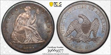 1843 $1 MS64