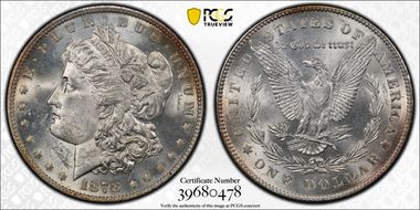 1878 7TF $1 VAM 171, Tripled R MS62