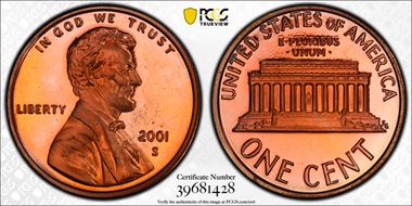2001-S 1C PR65CAM