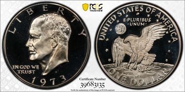 1973-S $1 Clad PR67CAM