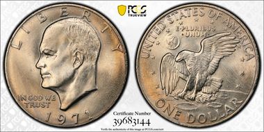 1971 $1 MS65