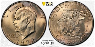 1972-D $1 MS66