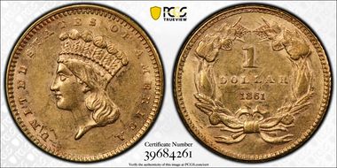 1861 G$1 AU55