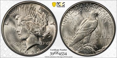 1923-D $1 MS63