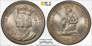 1893 25C Isabella MS64+