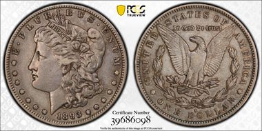 1893-S $1 XF40