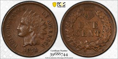 1871 1C Shallow N, FS-901 AU50BN