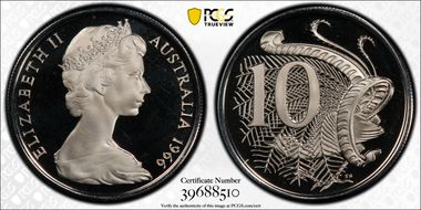 1966 10C PR69DCAM