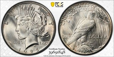 1926 $1 MS66