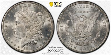 1882-CC $1 VAM 2C, Counter Clash MS63