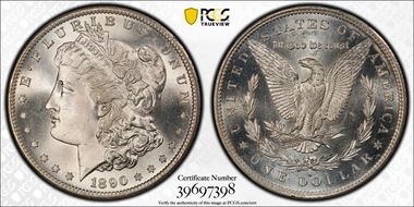 1890-S $1 MS66+