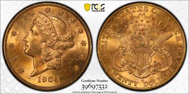 1904-S $20 MS64