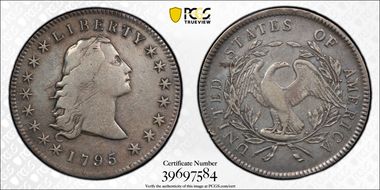 1795 $1 Flowing Hair, BB-27 VF20