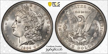 1904 $1 MS65+