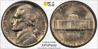 1939 5C Rev. of 1940, QDR FS-802 MS67