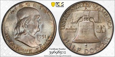 1951-D 50C MS66FBL