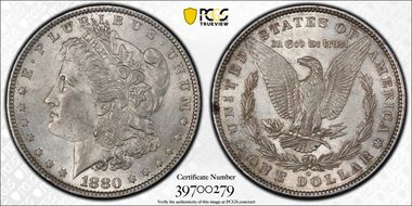 1880-O $1 AU58