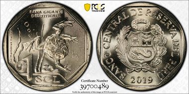 2019 Sol Giant Titicaca Frog MS67