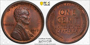 1917 1C MS65BN