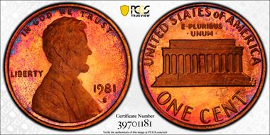 1981-S 1C Type 2 PR66RB