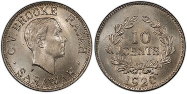 1920-H 10C KM-16  Cu-Ni MS65