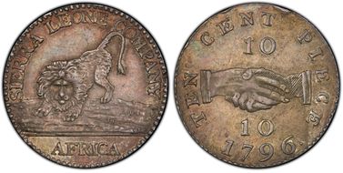 1796 10C KM-3 Silver AU55