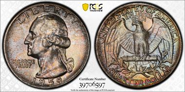 1959 25C Type B Reverse, FS-901 MS66