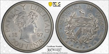 1897 S Peso KM-M2 Star Below N1