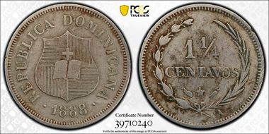 1888-A 1 1/4C N1