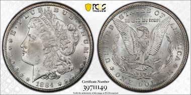 1884-CC $1 MS63