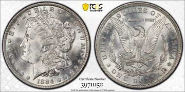 1884-O $1 MS62