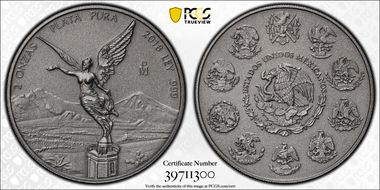 2018-Mo 2 Onza Libertad Ag - Antiqued SP70