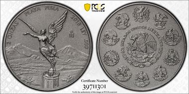 2018-Mo 2 Onza Libertad Ag - Antiqued SP70