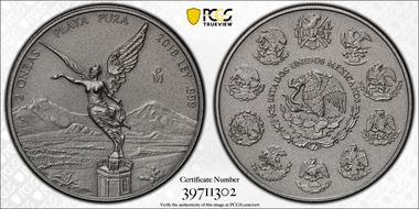 2018-Mo 2 Onza Libertad Ag - Antiqued SP70