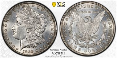 1890-CC $1 AU55