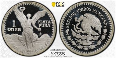 1983-Mo Onza Libertad Ag PR68DCAM