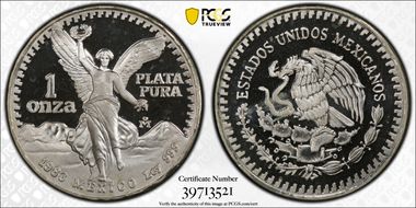 1983-Mo Onza Libertad Ag PR67DCAM