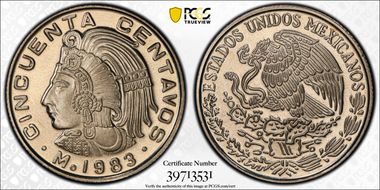 1983-Mo 50C KM-452 PR69DCAM